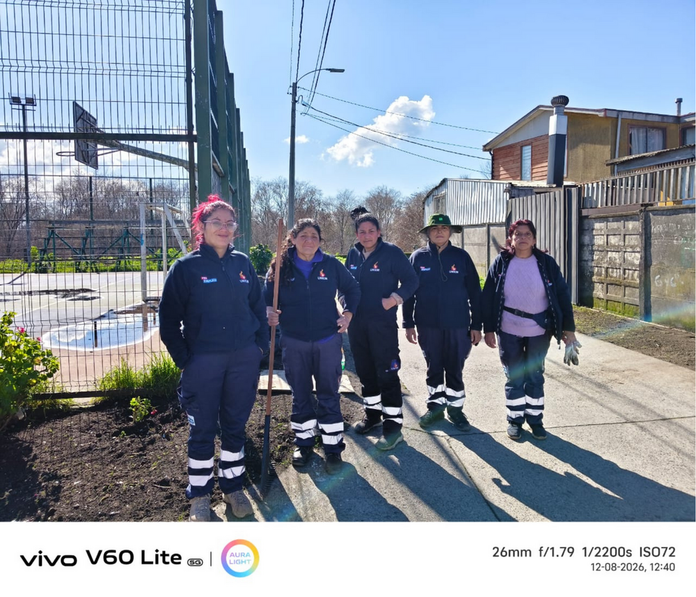 Equipo Uniem Bio Bio en terreno